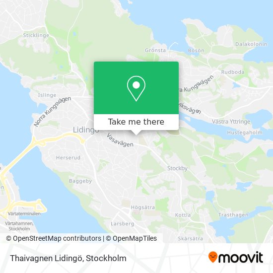 Thaivagnen Lidingö map