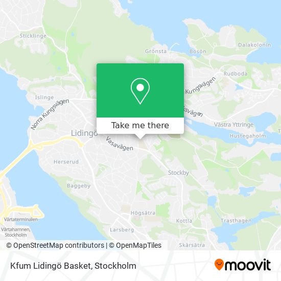 Kfum Lidingö Basket map