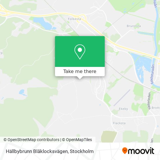 Hällbybrunn Blåklocksvägen map