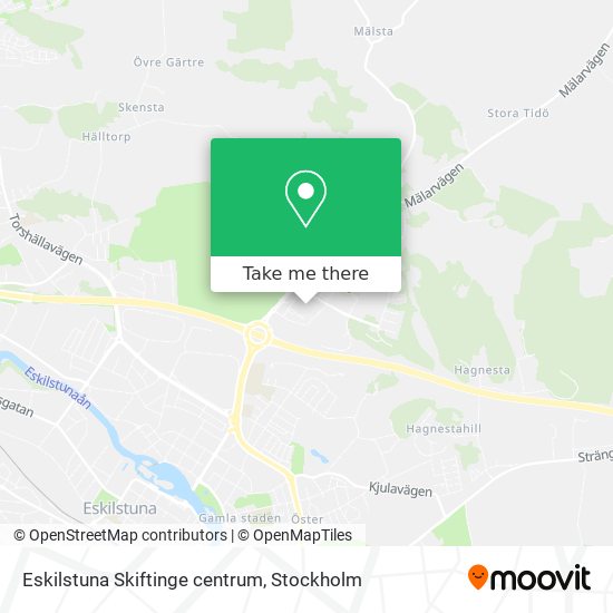 Eskilstuna Skiftinge centrum map