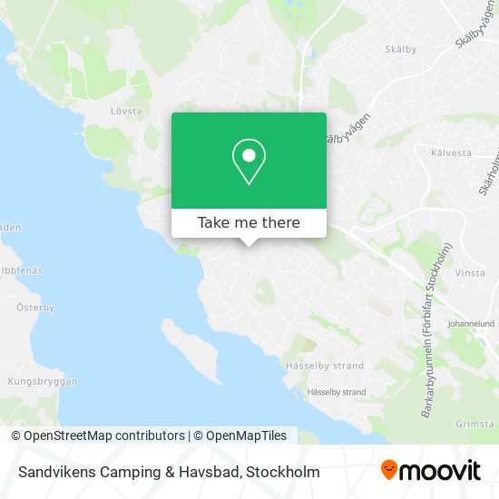 Sandvikens Camping & Havsbad map