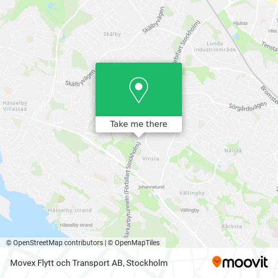 Movex Flytt och Transport AB map