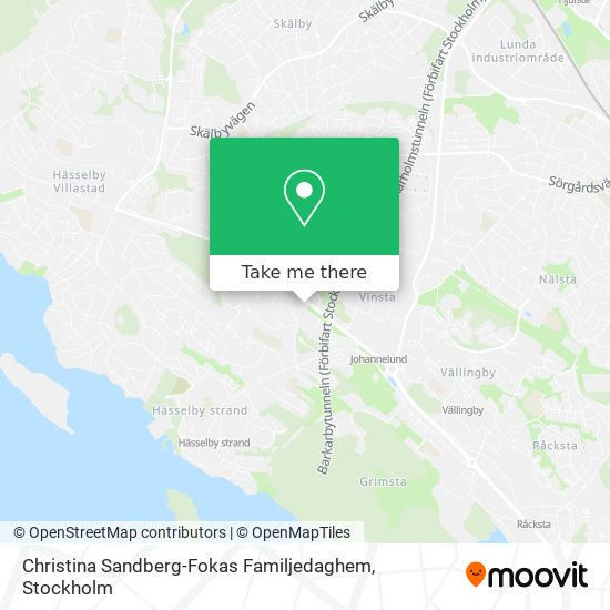 Christina Sandberg-Fokas Familjedaghem map