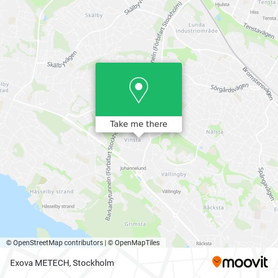 Exova METECH map