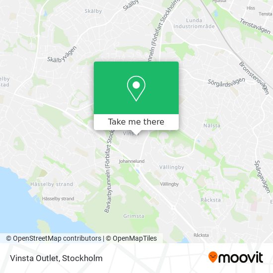 Vinsta Outlet map