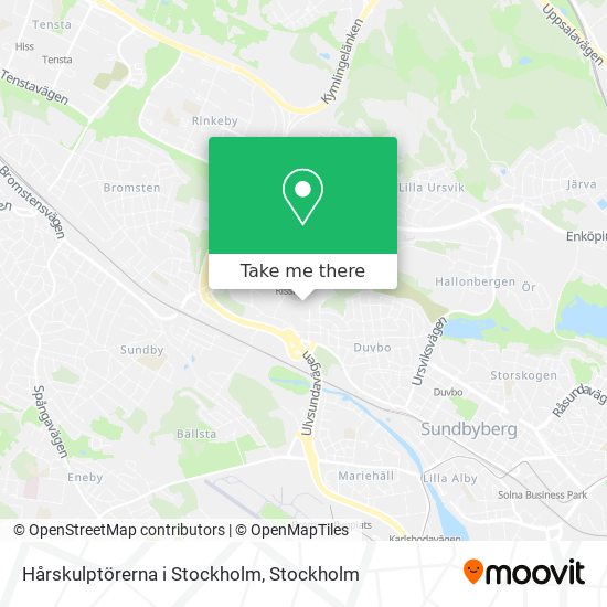 Hårskulptörerna i Stockholm map