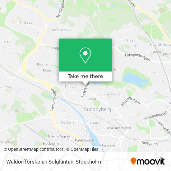 Waldorfförskolan Solgläntan map