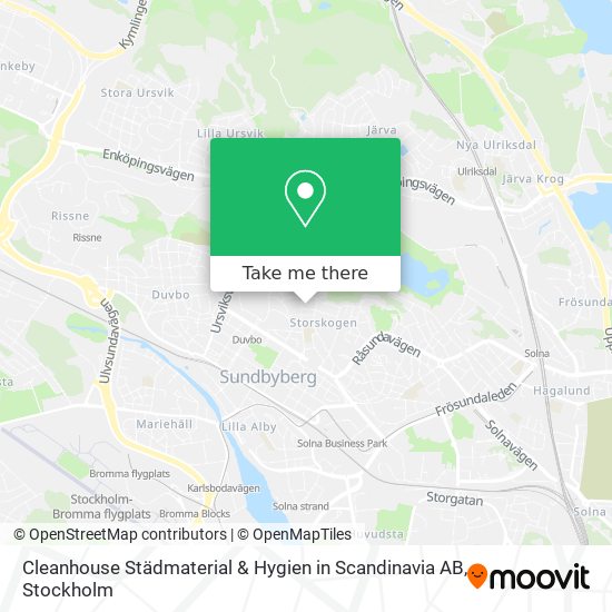 Cleanhouse Städmaterial & Hygien in Scandinavia AB map