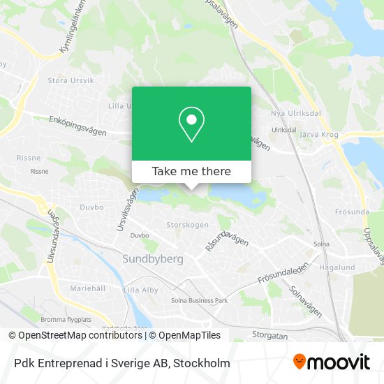 Pdk Entreprenad i Sverige AB map