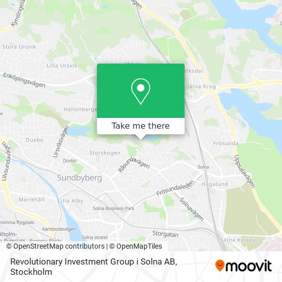 Revolutionary Investment Group i Solna AB map