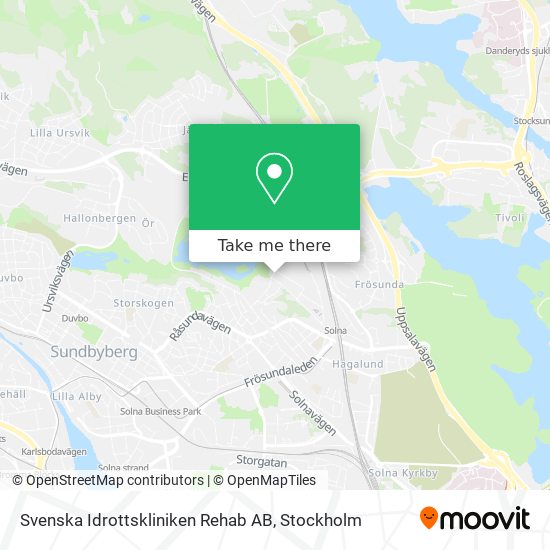 Svenska Idrottskliniken Rehab AB map