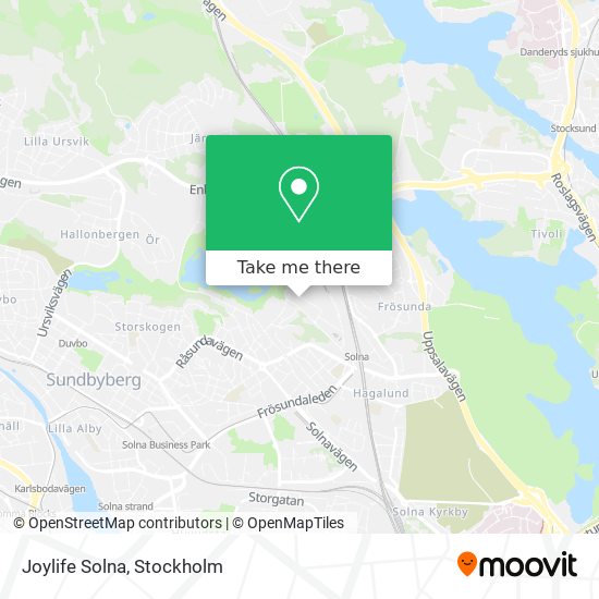 Joylife Solna map