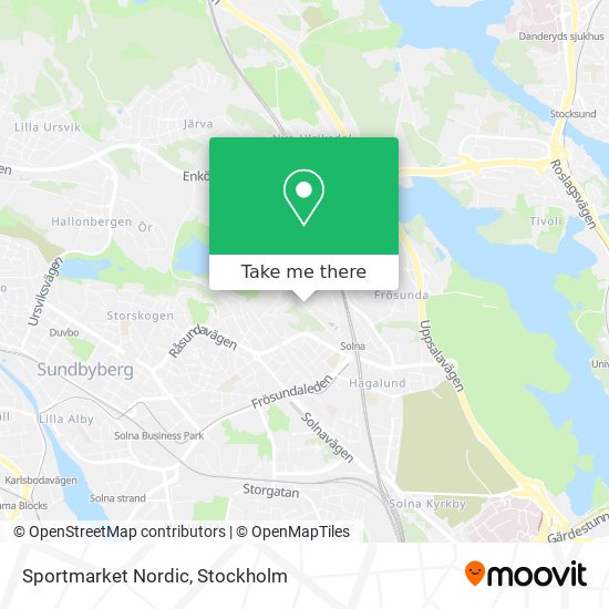 Sportmarket Nordic map