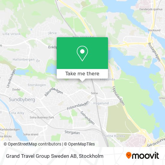 Grand Travel Group Sweden AB map