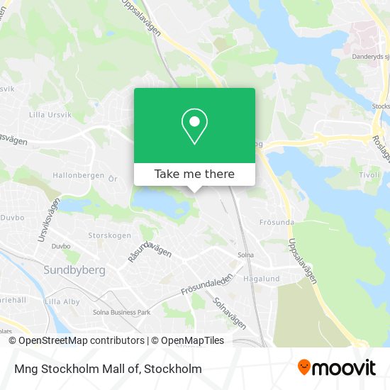 Mng Stockholm Mall of map