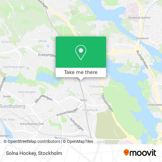 Solna Hockey map