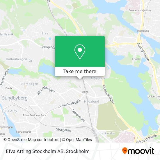 Efva Attling Stockholm AB map