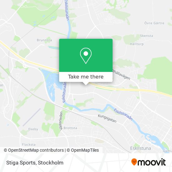 Stiga Sports map