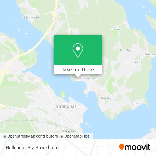 Hallensjö, Siv map