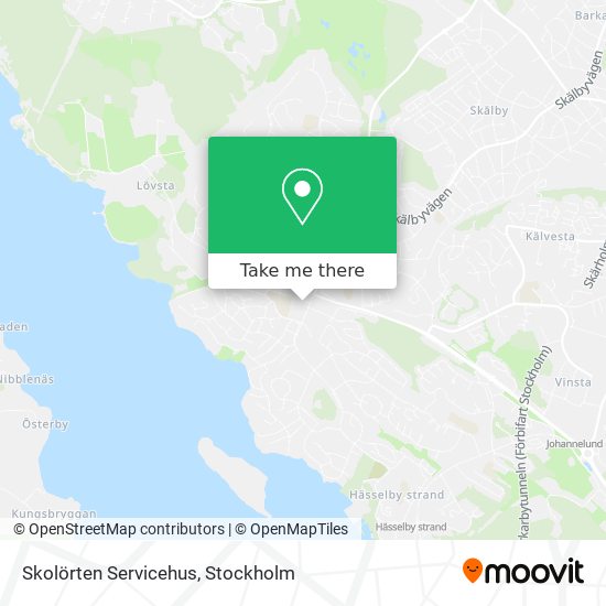 Skolörten Servicehus map