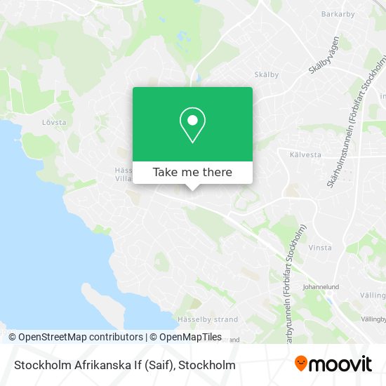 Stockholm Afrikanska If (Saif) map