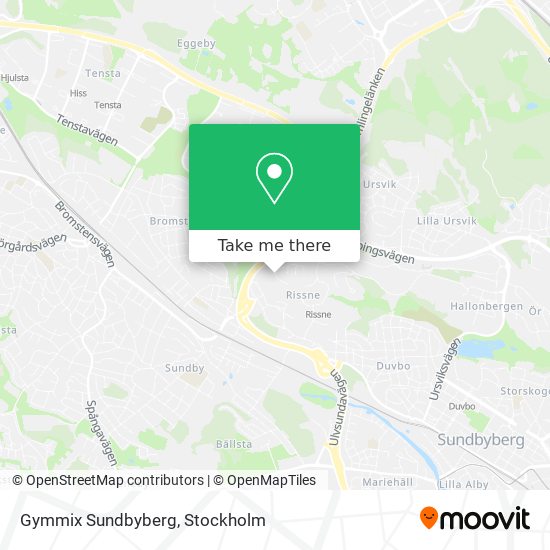 Gymmix Sundbyberg map