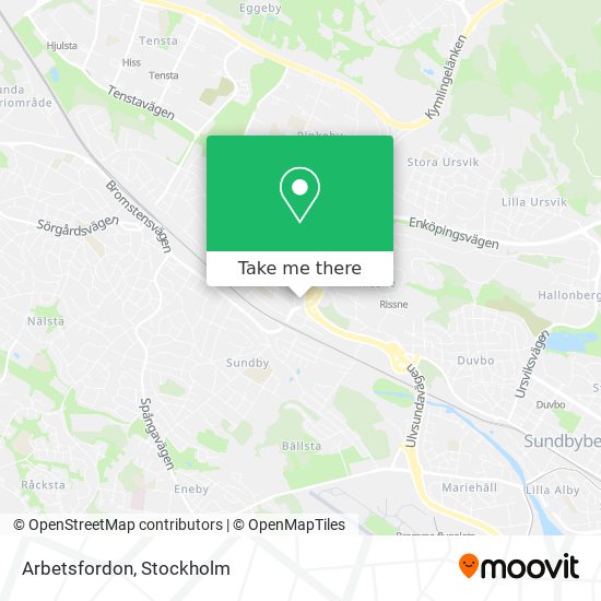 Arbetsfordon map