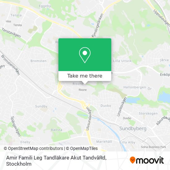 Amir Famili Leg Tandläkare Akut TandvåRd map