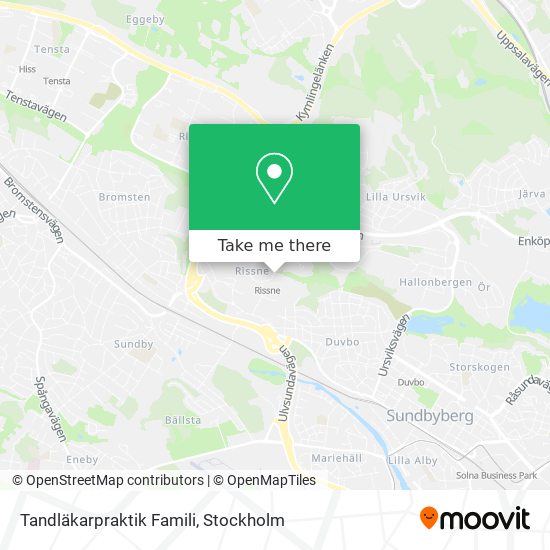 Tandläkarpraktik Famili map