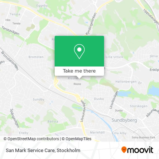 San Mark Service Care map