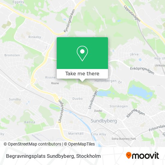 Begravningsplats Sundbyberg map