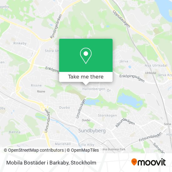 Mobila Bostäder i Barkaby map