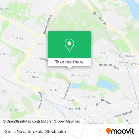 Stella Nova förskola map