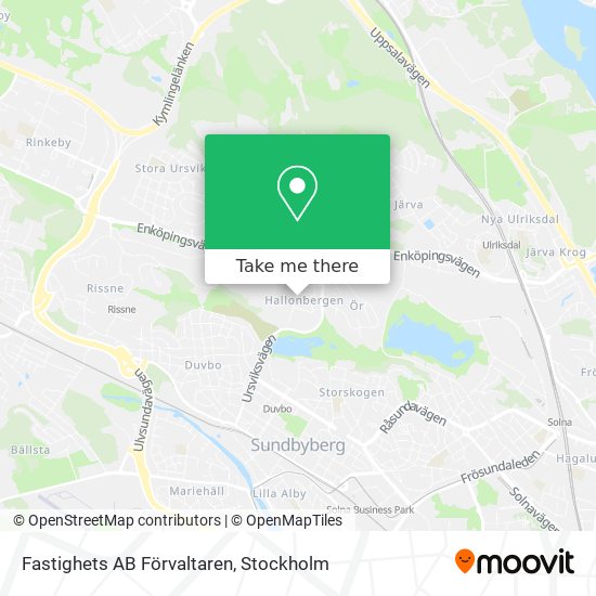 Fastighets AB Förvaltaren map