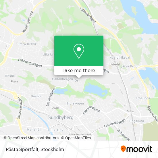 Råsta Sportfält map