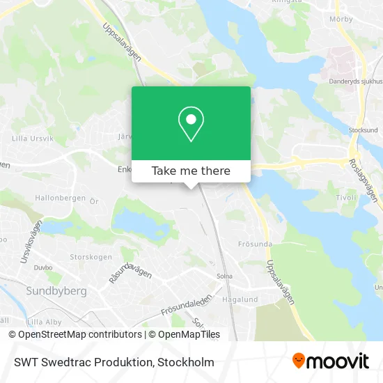 SWT Swedtrac Produktion map