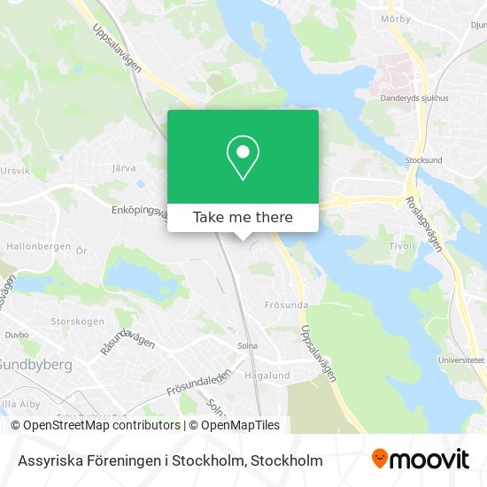 Assyriska Föreningen i Stockholm map