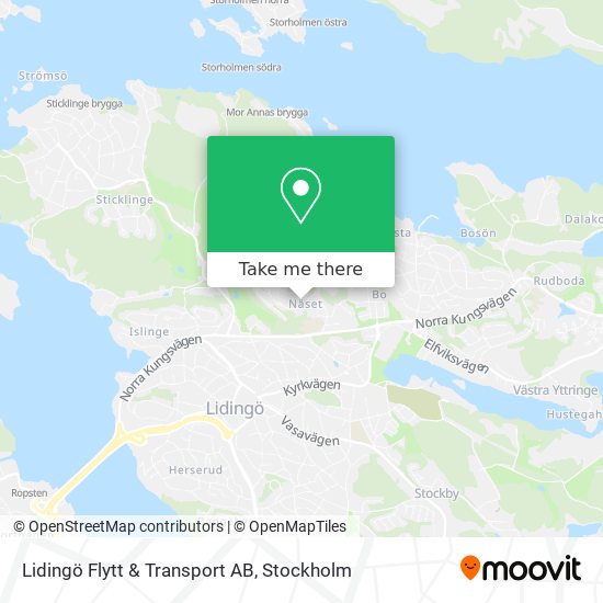 Lidingö Flytt & Transport AB map