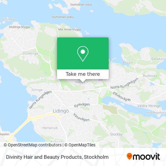 Divinity Hair and Beauty Products map