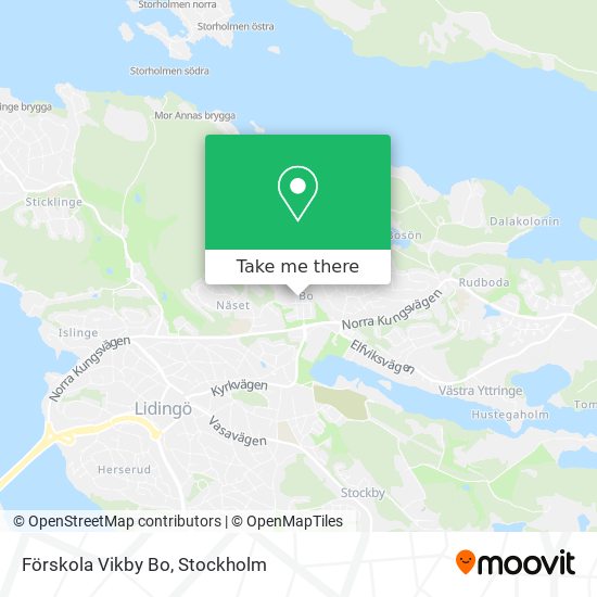 Förskola Vikby Bo map