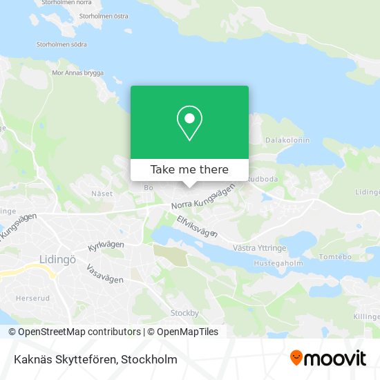 Kaknäs Skyttefören map