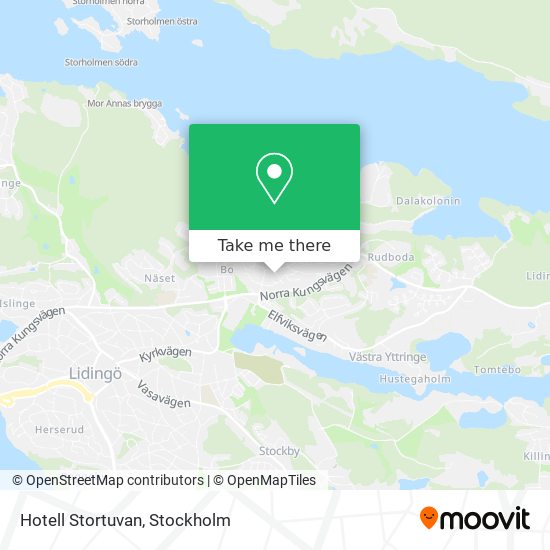 Hotell Stortuvan map