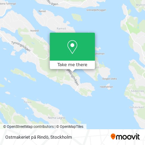 Ostmakeriet på Rindö map