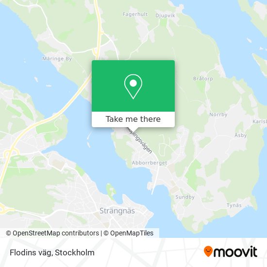 Flodins väg map