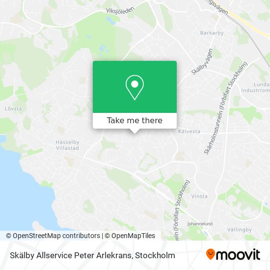 Skälby Allservice Peter Arlekrans map