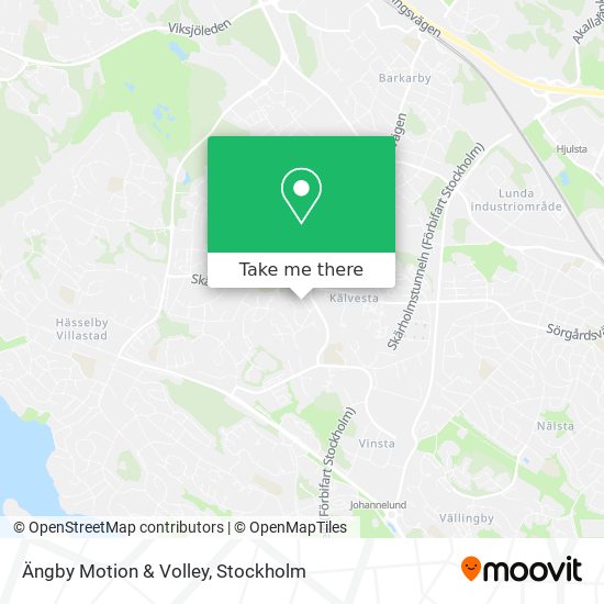 Ängby Motion & Volley map