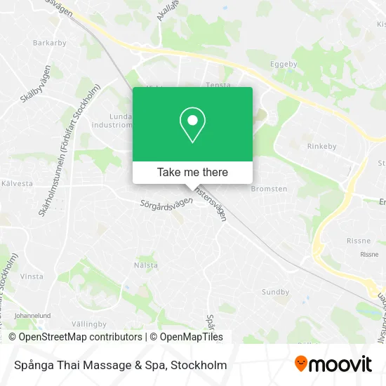 Spånga Thai Massage & Spa map