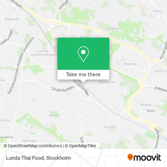 Lunda Thai Food map