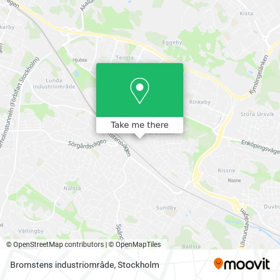 Bromstens industriområde map