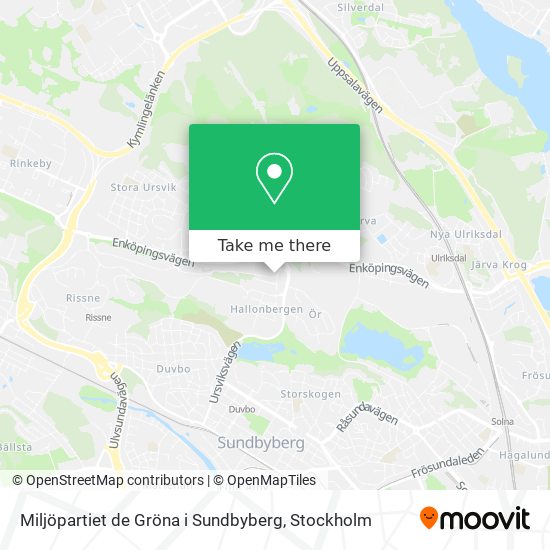 Miljöpartiet de Gröna i Sundbyberg map